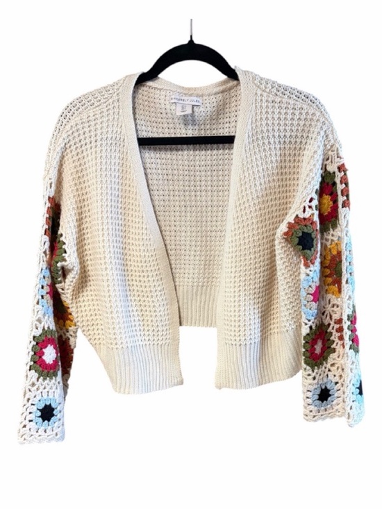 Sincerly Jules Sweaters - Sincerely Jules Knit Crochet Granny Square Sleeves Boho Cardigan Sweater